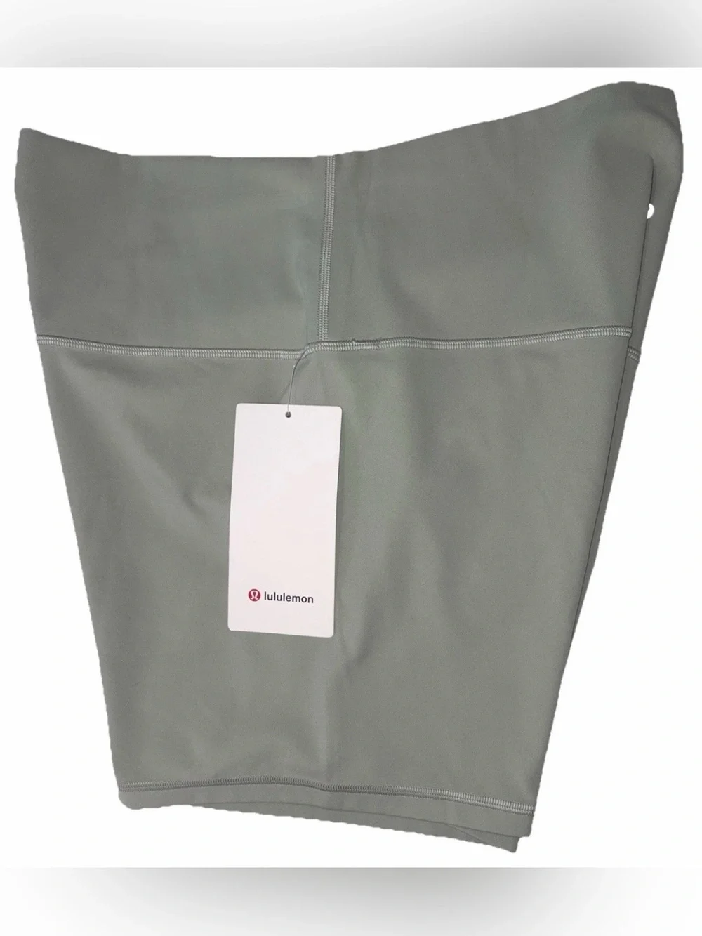 NWT LULULEMON SIZE 14 ALIGN HIGH RISE 6” SHORT AUTHENTIC FOG GREEN RETAIL $64